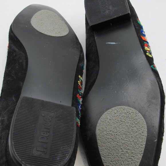 J Renee black velvet Christmas flats in 8.5N - Picture 6 of 6